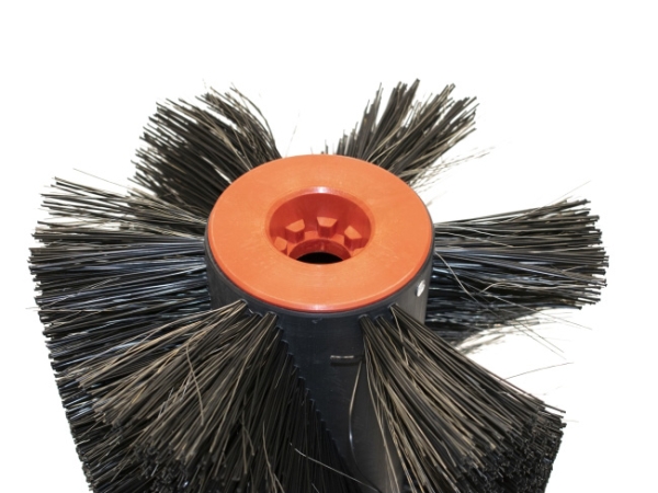 Kehrwalze Poly 1,0 glatt schwarz/Welldraht 0,4 vz - IPC-Gansow 150