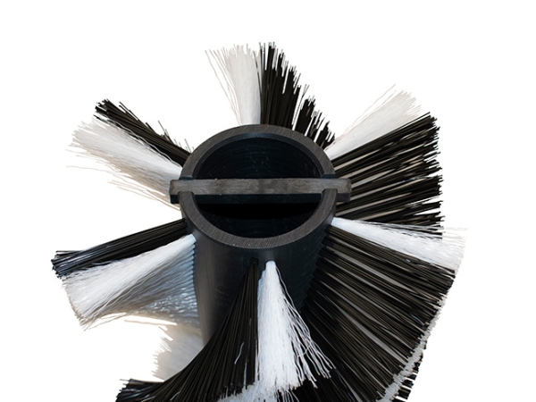 Kehrwalze Poly 1,2 gewellt schwarz/ Poly 0,45 glatt weiß - Genius 1450