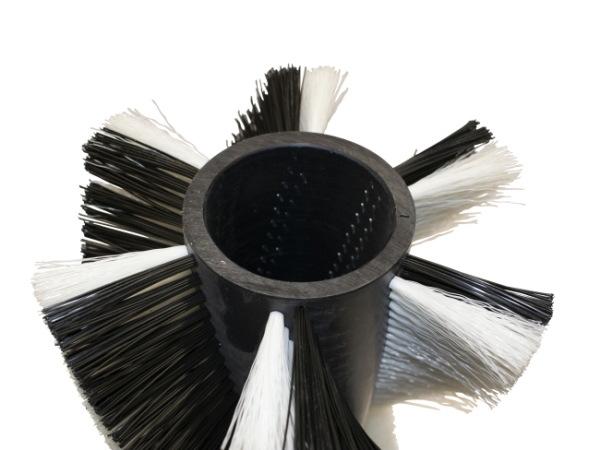 Kehrwalze  Poly 1,0 glatt schwarz/0,45 glatt weiß - Genius 1300