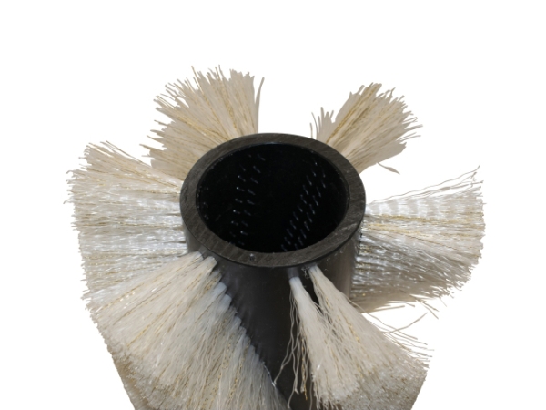 Kehrwalze Poly 0,7 gewellt weiß/Welldraht 0,4 vz - Genius 1300