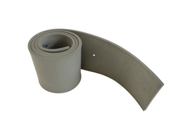 Sauglippe hinten grau - Titan 252 BF100 - roter Flansch (290202)