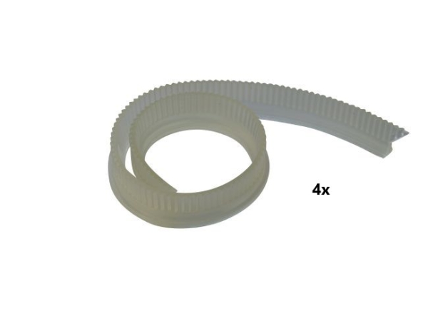 Sauglippen-Satz Polyurethan transparent ölfest - 10 K 40