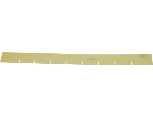 Sauglippe vorne Polyurethan gelb - 40 BF 53 - gerader Saugfuss - roter Fl. (290202)