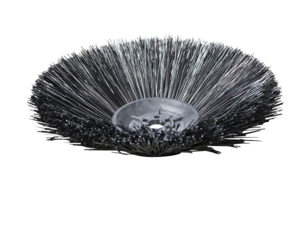 Seitenbesen Poly 1,0 glatt schwarz/Welldraht 0,5 vz - Titan 151 BF75-W