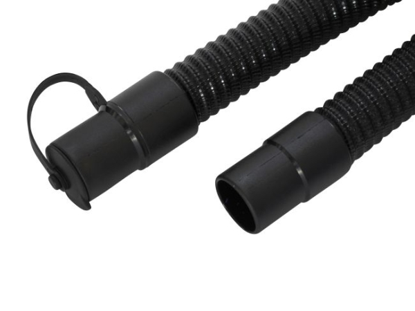 Ablassschlauch NW 38 - Farbe schwarz 26 B 46 - roter Flansch (290202)