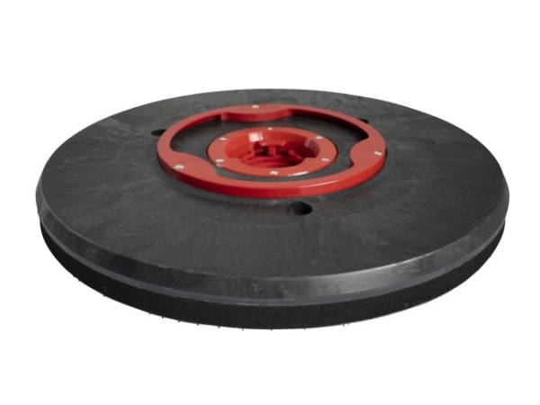 Treibteller für Pads mit Wasserverteilring Vollhaftbelag schwarz mit Moosgummi