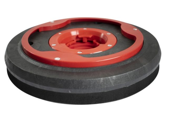 Treibteller für Pads mit Wasserverteilring Vollhaftbelag schwarz mit Moosgummi