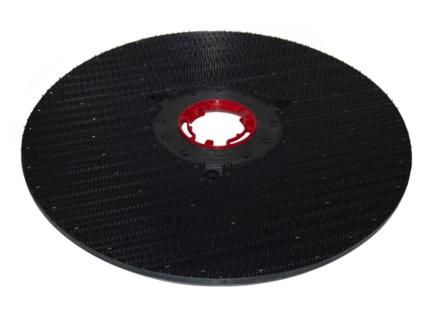 Treibteller für Pads bis 560 mm Vollhaftbelag schwarz ohne Moosgummi - Titan 252 BF100 - roter Flansch (290202)