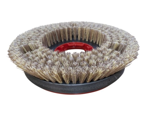 Polierbürste mit Wasserverteilring 5K-Borste - Titan 182 BF 100 - roter Flansch (290202)