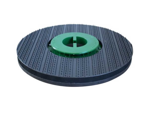 Treibteller für Pads bis 355 mm  Vollhaftbelag schwarz mit Moosgummi