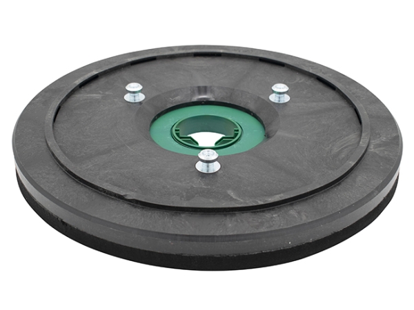 Treibteller für Pads bis 460 mm Vollhaftbelag schwarz mit Moosgummi