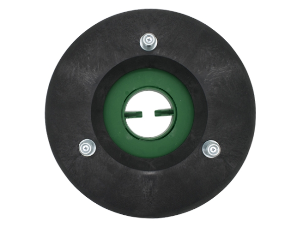 Treibteller für Pads bis 330 mm Vollhaftbelag schwarz mit Moosgummi