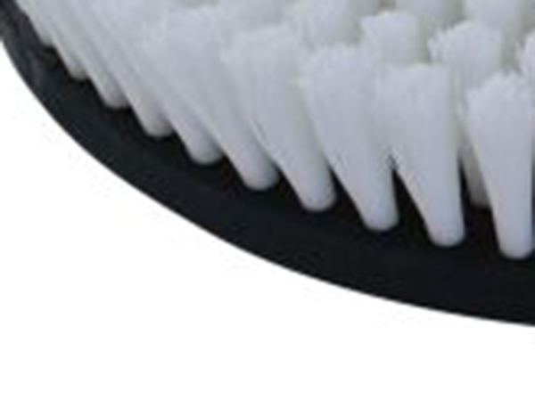 Schrubbbürste - mittel Poly 0,7 glatt weiß/Poly 0,3 glatt weiß