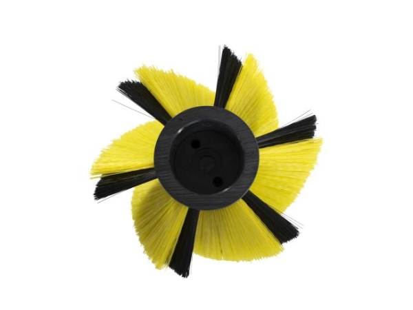 Kehrwalze Poly 0,5 glatt schwarz / 0,8 gewellt gelb - 111