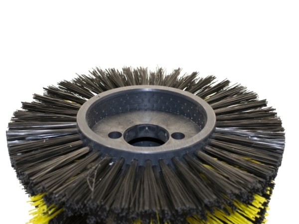 Kehrwalze Poly 1,0 glatt schwarz/1,6x2,4 gewellt gelb