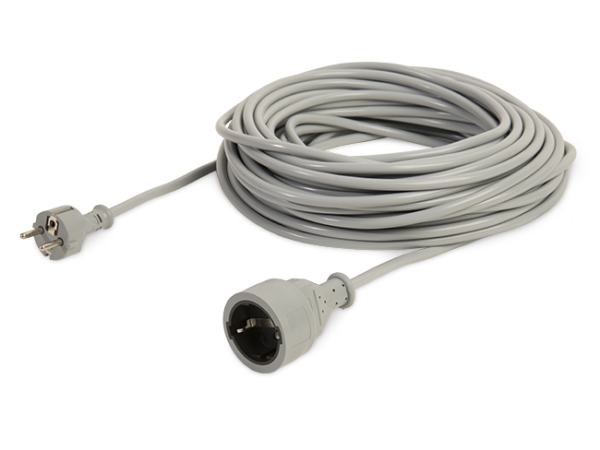 Verlängerungskabel - Schuko Stecker/Buchse grau