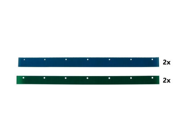 Sauglippen-Satz Polyurethan grün + blau