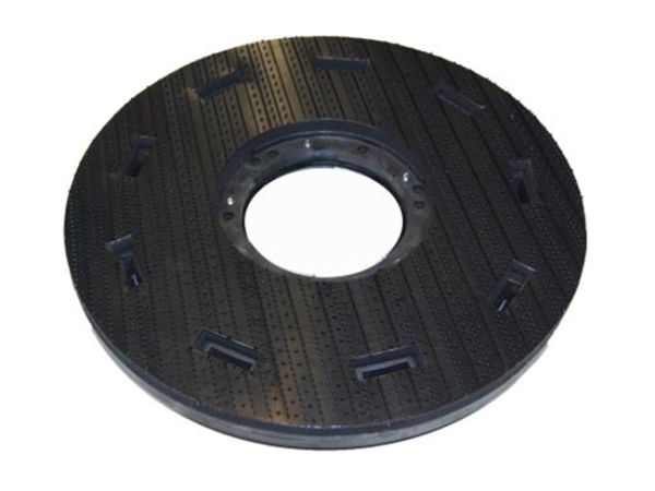 Treibteller für Pads bis 410 mm Vollhaftbelag schwarz mit Moosgummi