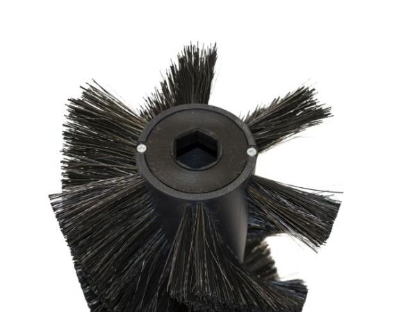 Kehrwalze Poly 1,0 glatt schwarz/Welldraht 0,4 vz