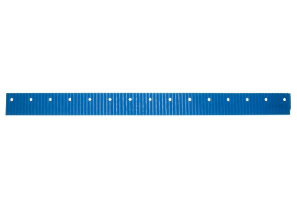 Sauglippe Polyurethan blau geriffelt