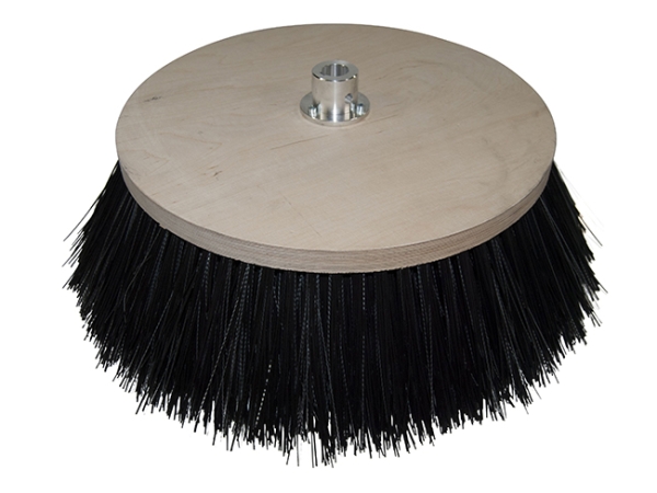 Seitenbesen Poly 1,5 glatt schwarz/Welldraht 0,5 vz