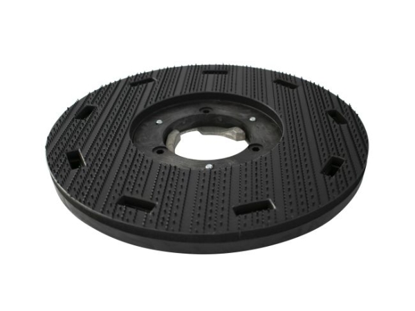 Treibteller für Pads bis 380 mm Vollhaftbelag schwarz mit Moosgummi