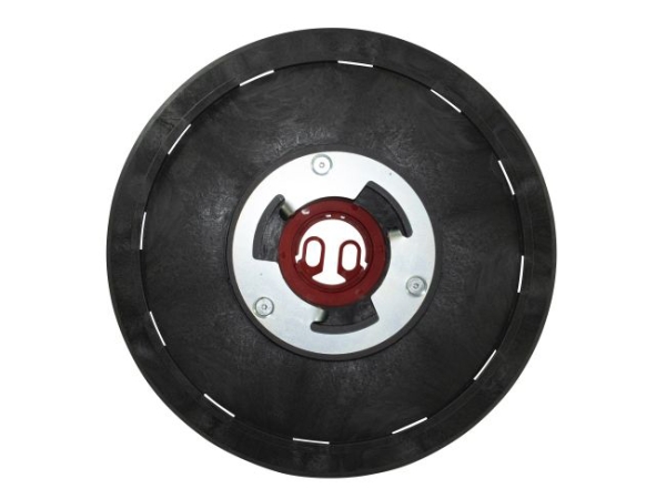 Treibteller für Pads bis 460 mm Vollhaftbelag schwarz mit Moosgummi