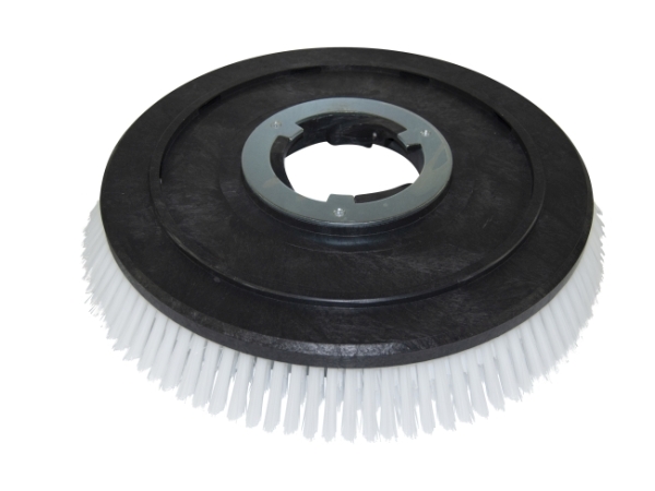 Schrubbbürste Hoch-Tief Poly 0,5 glatt weiß/Poly 1,0 glatt weiß