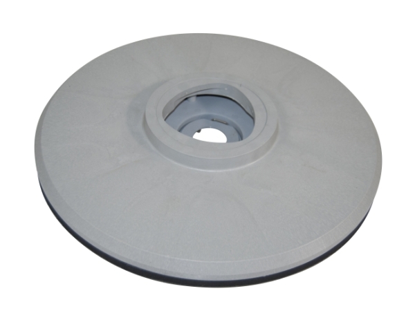 Treibteller für Pads bis 430 mm Vollhaftbelag schwarz mit Moosgummi