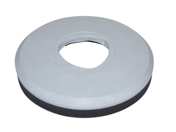 Treibteller für Pads bis 325 mm Vollhaftbelag schwarz mit Moosgummi