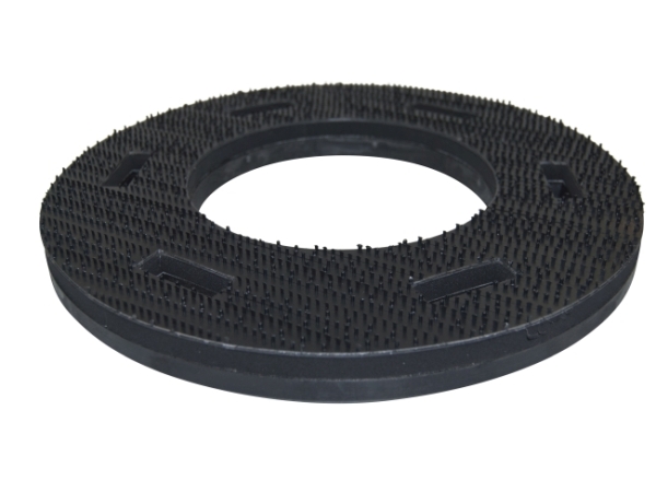 Treibteller für Pads bis 355 mm Vollhaftbelag schwarz mit Moosgummi
