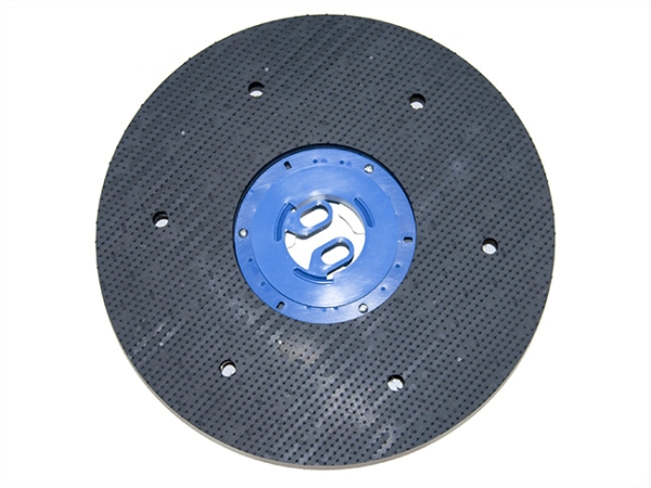 Treibteller mit DOM für Pads bis 430 mm Vollhaftbelag schwarz mit Moosgummi