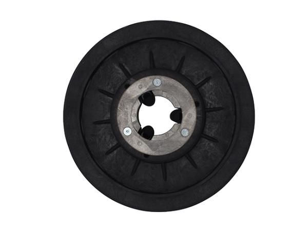 Treibteller mit DOM für Pads bis 430 mm Vollhaftbelag schwarz ohne Moosgummi