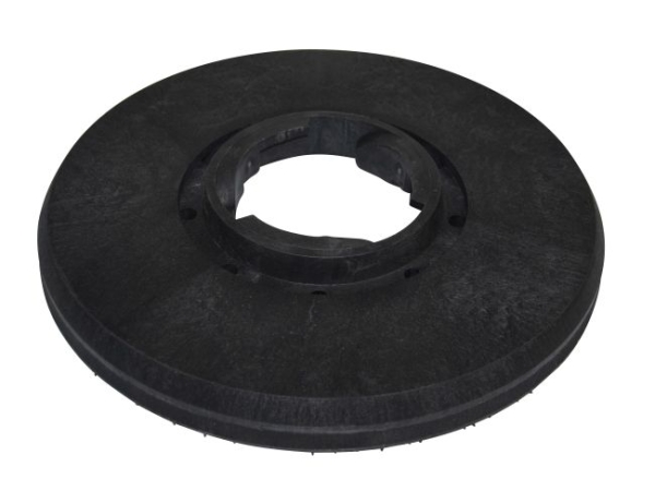 Treibteller für Pads bis 355 mm Vollhaftbelag schwarz mit Moosgummi