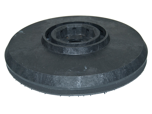 Treibteller für Pads bis 325 mm Vollhaftbelag schwarz mit Moosgummi