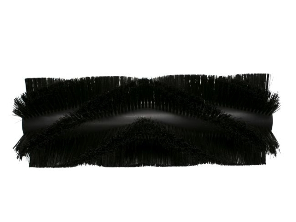 Kehrwalze Poly 1,0 glatt schwarz/Welldraht 0,4 vz