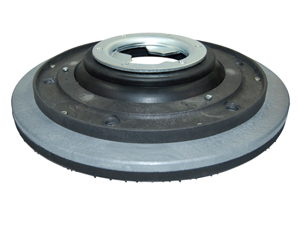 Treibteller mit DOM für Pads bis 430 mm Vollhaftbelag schwarz mit Moosgummi