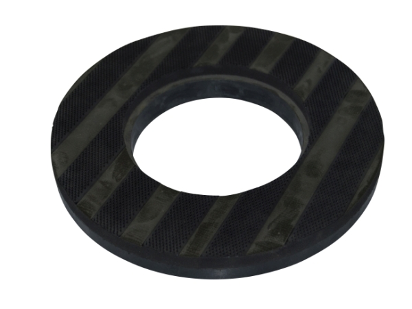 Treibteller für Pads bis 265 mm Streifenhaftbelag schwarz mit Moosgummi