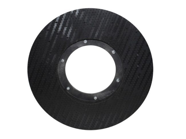 Treibteller für Pads bis 325 mm Vollhaftbelag schwarz mit Moosgummi (2 Stück)