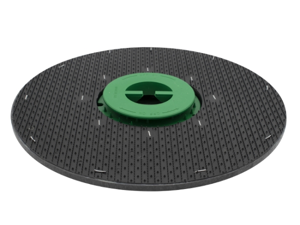 Treibteller mit DOM für Pads bis 430 mm Vollhaftbelag schwarz ohne Moosgummi