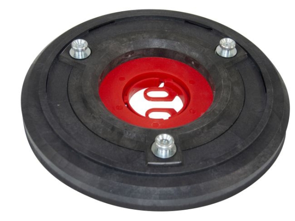 Treibteller für Pads bis 325 mm Vollhaftbelag schwarz mit Moosgummi - Kobra 5565