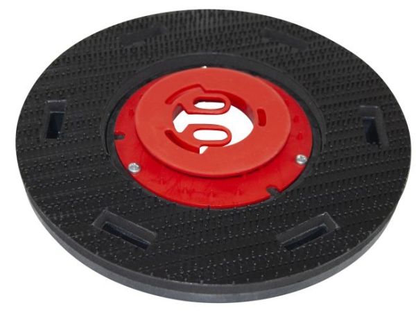 Treibteller für Pads bis 325 mm Vollhaftbelag schwarz mit Moosgummi - Kobra 5565