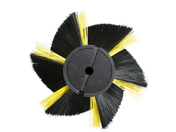 Kehrwalze Poly 0,5 schwarz/ 1,1x1,4 gelb gewellt