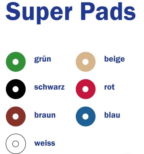 5 Stück Superpad 8,00 Zoll 205 mm ALLE FARBEN