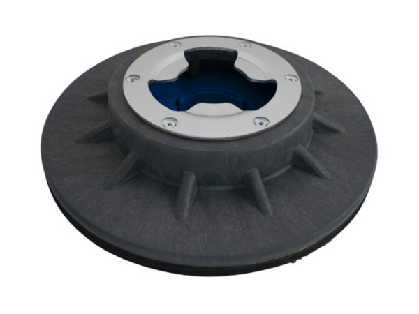 Treibteller mit DOM für Pads bis 355 mm Vollhaftbelag schwarz mit Moosgummi - E250