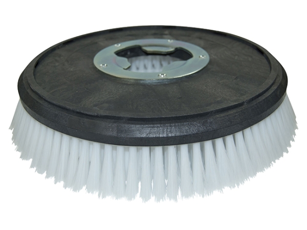 Schrubbbürste Hoch-Tief Poly 0,75 glatt weiß/Nylon 0,5 glatt weiß