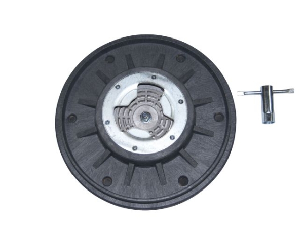 Treibteller für Schleifscheiben mit Montageschlüssel Zellkautschuk 10 mm