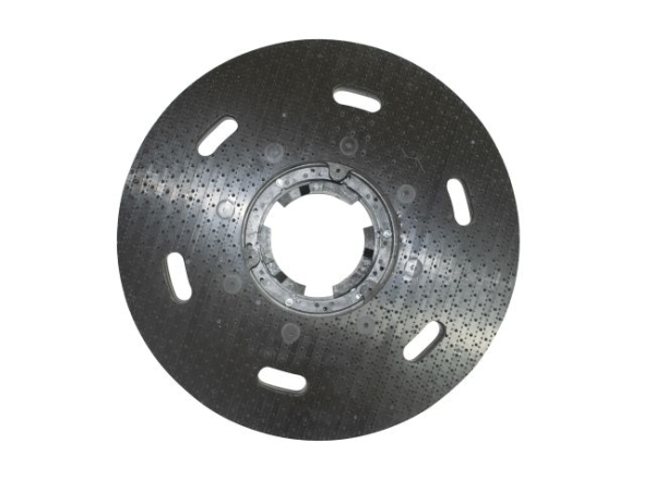 Treibteller mit DOM für Pads bis 430 mm Vollhaftbelag schwarz mit Moosgummi