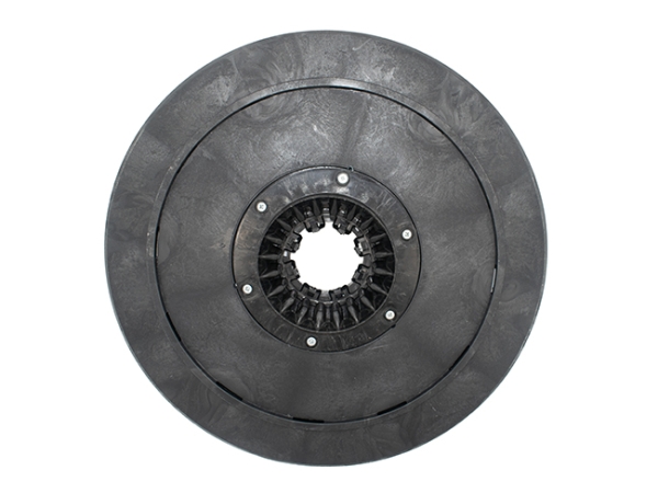 Treibteller für Pads bis 510 mm Vollhaftbelag schwarz mit Moosgummi