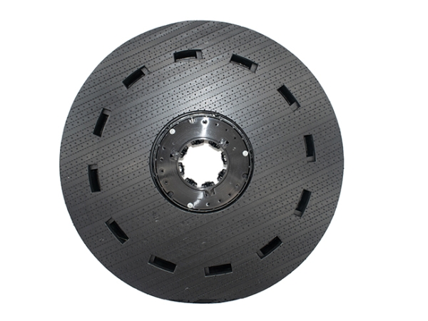 Treibteller für Pads bis 510 mm Vollhaftbelag schwarz mit Moosgummi